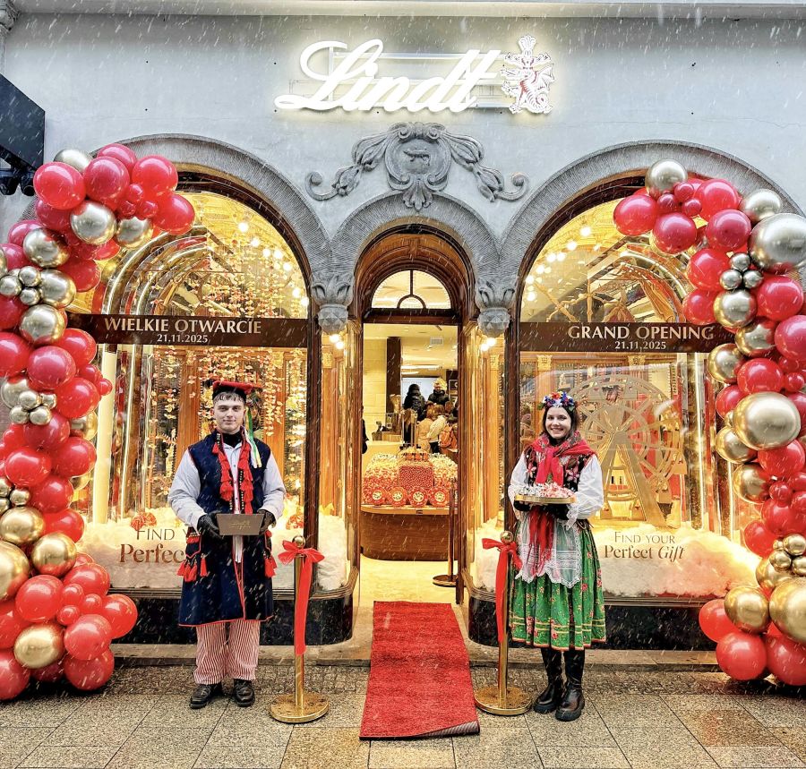 Wsparcie In Plus podczas otwarcia nowego salonu Lindt w Krakowie